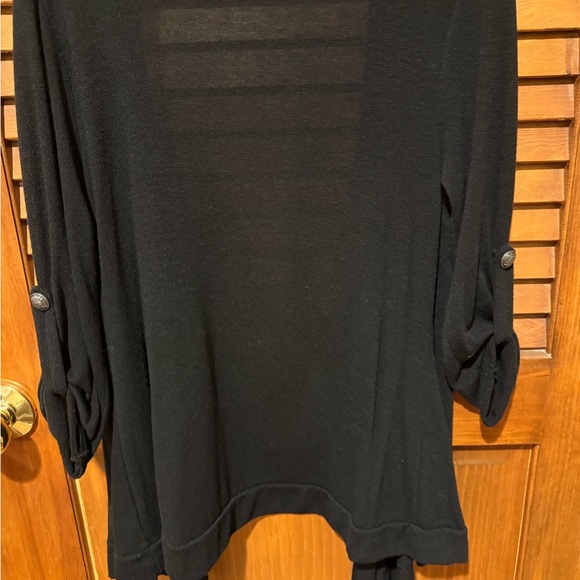 Pleione brand black open cardigan - Picture 2 of 6